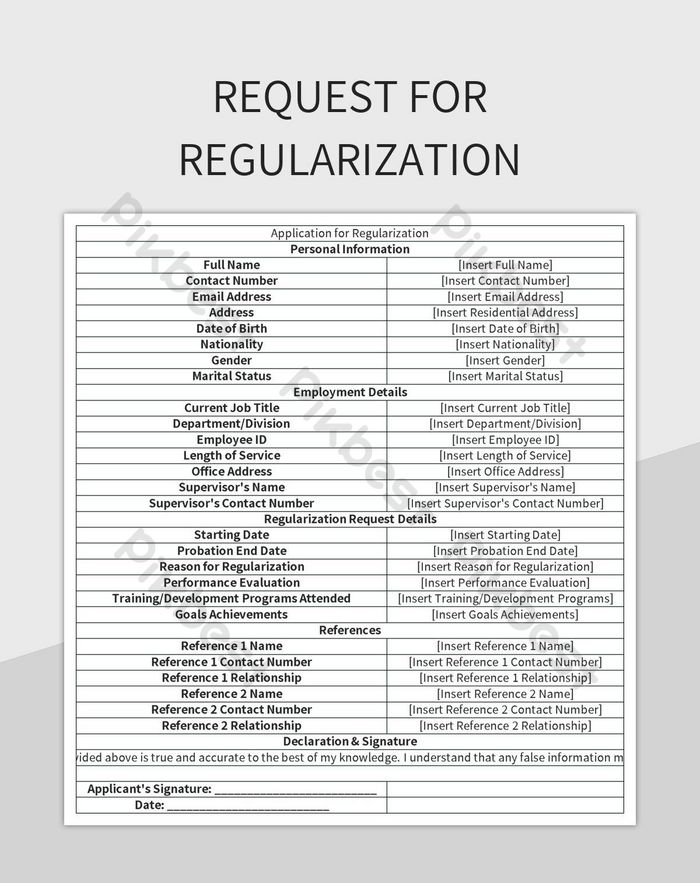 Solicitar Regularización: Pasos A Seguir | Plantillas de Excel ...