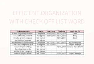 Efficient Daily Check List For Enhanced Productivity Excel | Template ...