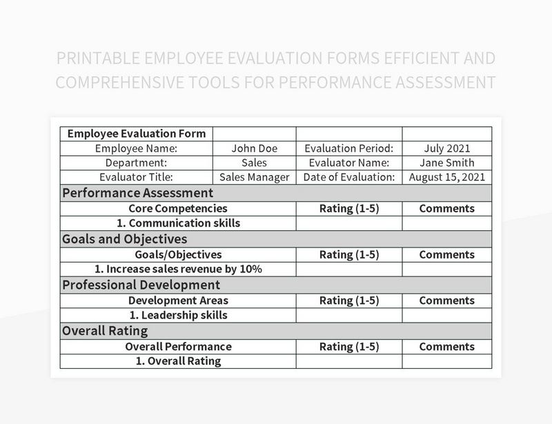 Printable Employee Evaluation Forms Efficient And Comprehensive Tools For Performance Assessment Excel | Template Free Download - Pikbest printable-employee-evaluation-forms-efficient-and-comprehensive-tools-for-performance-assessment-excel-template-free-download-pikbest
