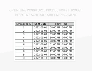 Streamline Employee Shift Scheduling With Downloadable Solutions Excel ...