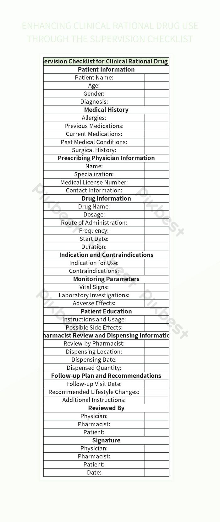 Improving Clinical Rational Drug Use With Effective Supervision