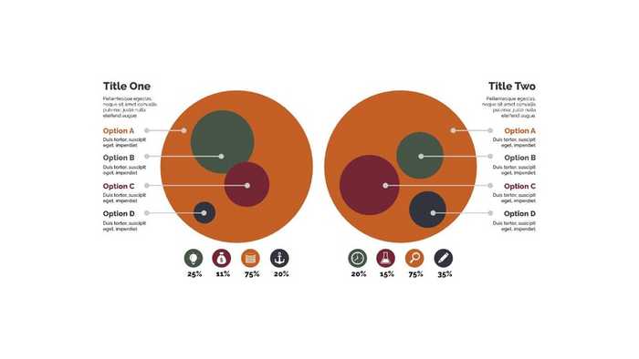 Visual Representation Of Two Circles In The Diagram PowerPoint ...