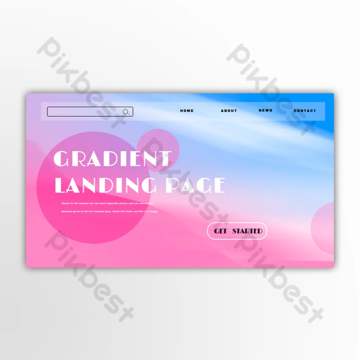 Abstract Color Gradient  Design PSD Free Download Pikbest