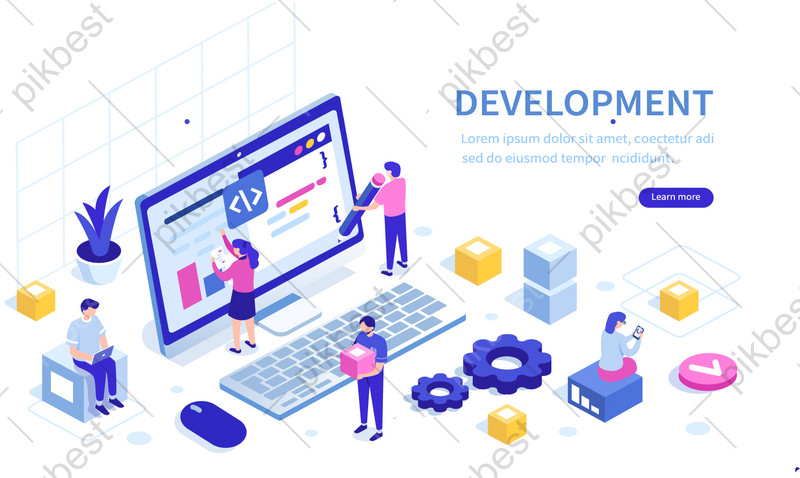 Development Web Page Vector Design Using Animation Backgrounds | AI ...