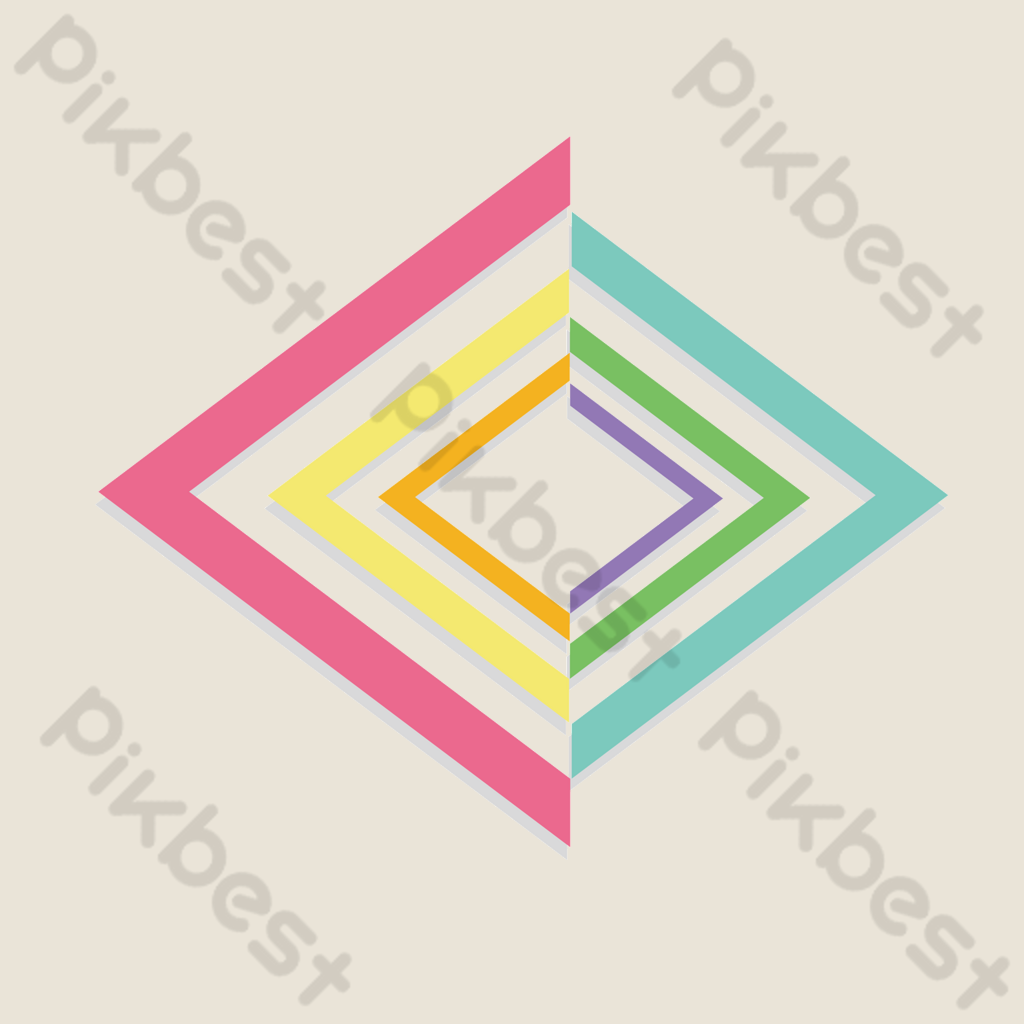 Cartoon triangle perspective chart PNG Images AI Free Download Pikbest