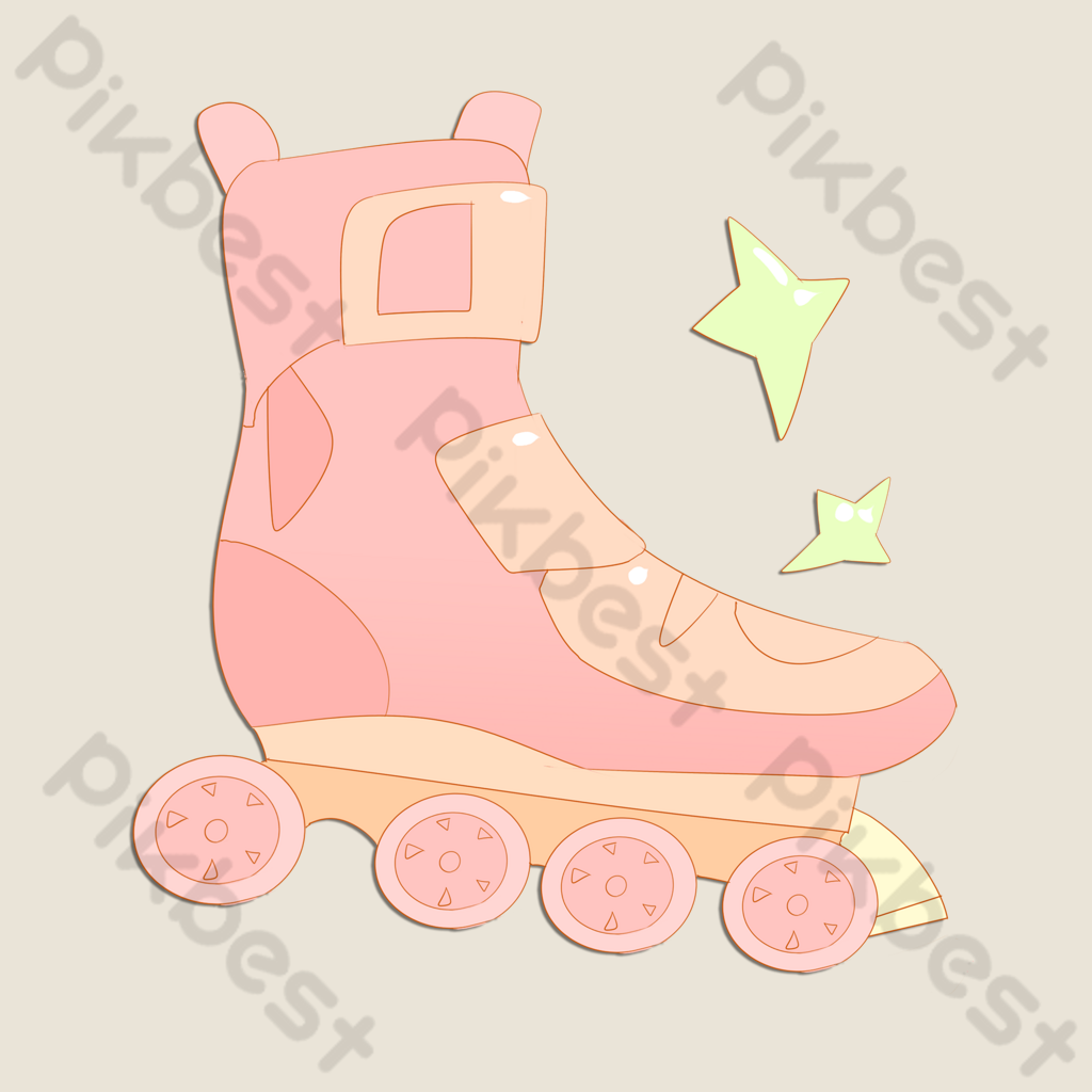 Ilustrasi Sepatu Roda Anak Anak Elemen Grafis Templat Psd Unduhan Gratis Pikbest