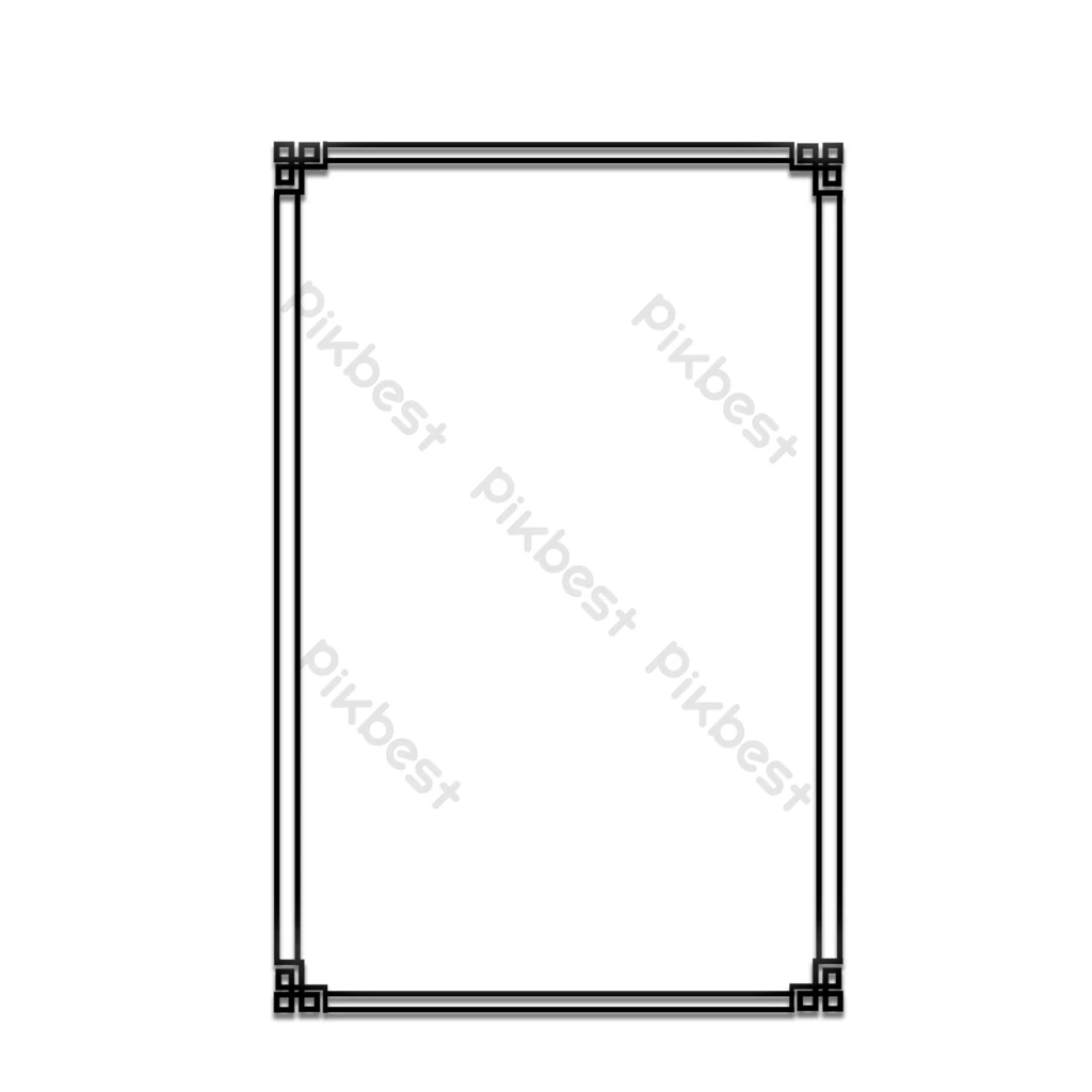 Red square texture border font design PNG Images PSD Free Download