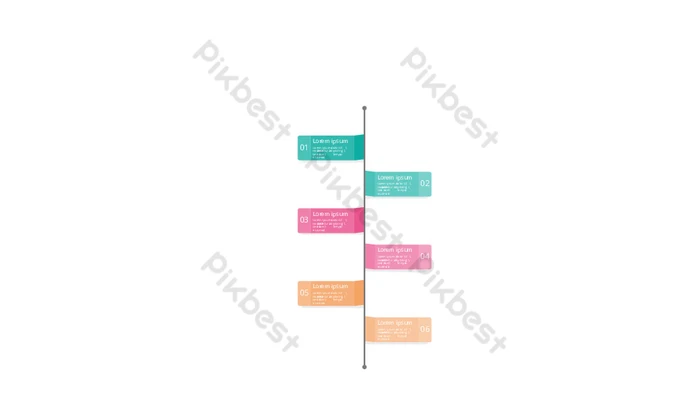 Business Process Sequence Chart PPT Element PowerPoint | PPTX Template ...
