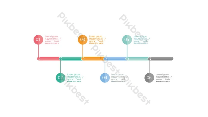 Business Process Sequence Chart PPT Element PowerPoint | PPTX Template ...