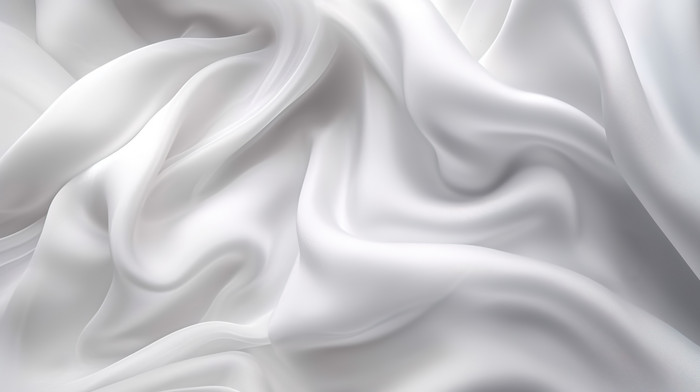 Abstract Flow Elegant Flowing Texture White Cloth Background With