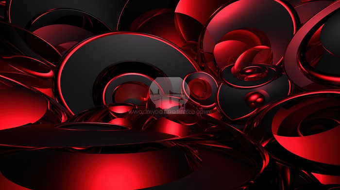 Red And Black Abstract Background In Created Using 3d Rendering ...