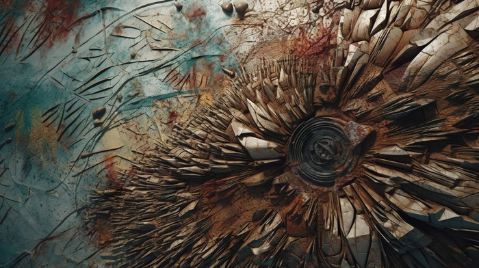 Rough Texture Surreal 3d Background With Grunge Damage Surface In Rough Texture Surreal 3d Background With Grunge Damage Surface In