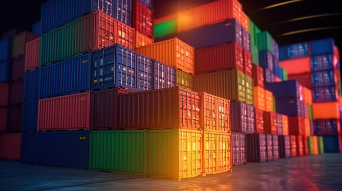 Container Cargo 3d Rendering Of Containers For Efficient Export ...