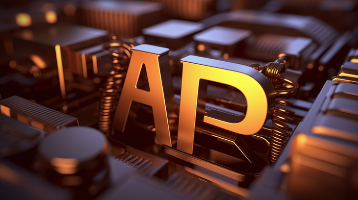 Software Tools 3d Rendering Of Api Inscription On A Technology ...